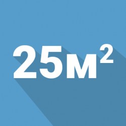 Площадь помещения до 25 кв. м.